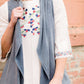 Washed Drape Vest Tops