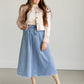 Washed Pink Denim Jacket FF Tops