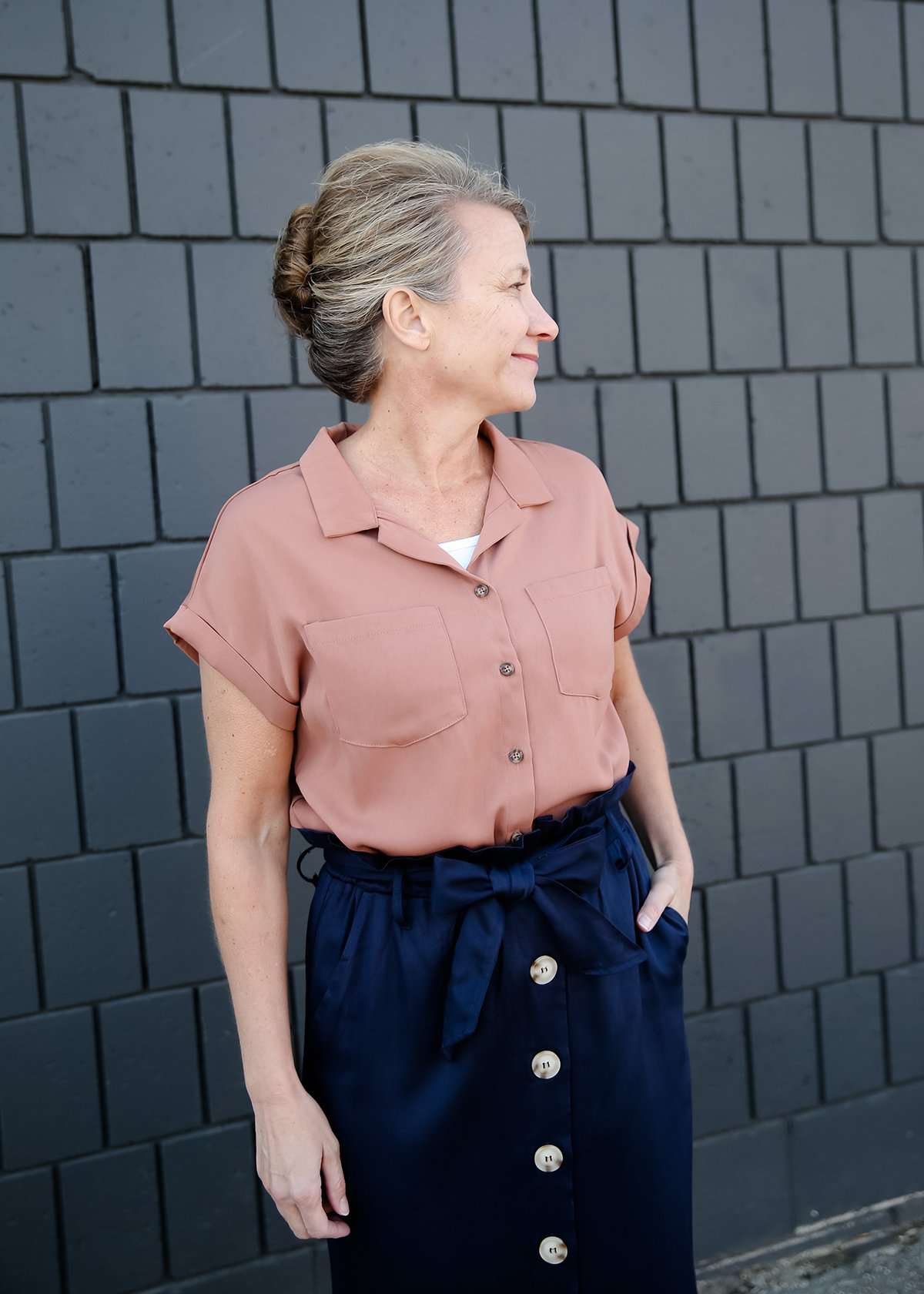 Washed Twill Pocket Top - FINAL SALE FF Tops