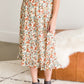 Watercolor Floral Mock Neck Midi Dress FF Dresses