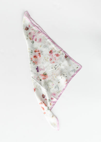 Watercolor Floral Silky Bandana Accessory