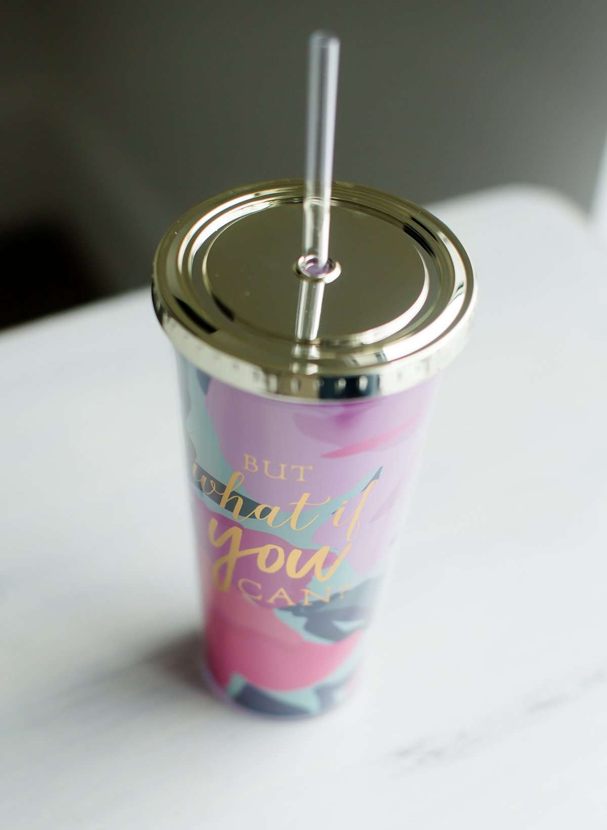 What If You Can Straw Tumbler-FINAL SALE FF Home + Lifestyle