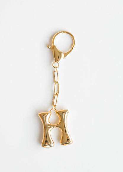 Whimsy Balloon Letter Initial Bag Charm Accessory H