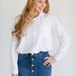 White Button Up Top FF Tops
