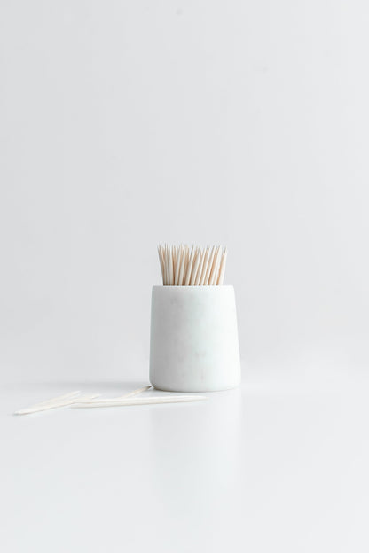 White Marble Toothpick Holder FF Home & Life