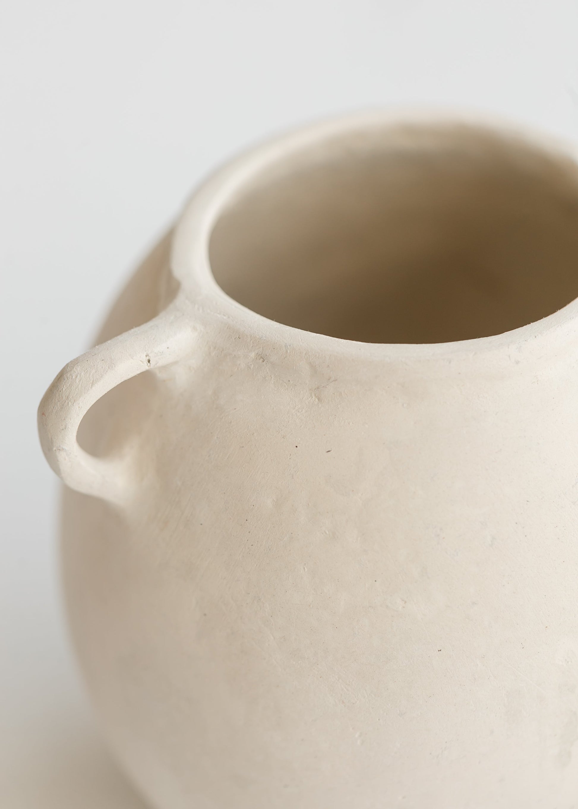 White Paper Mache Vase Small Gifts