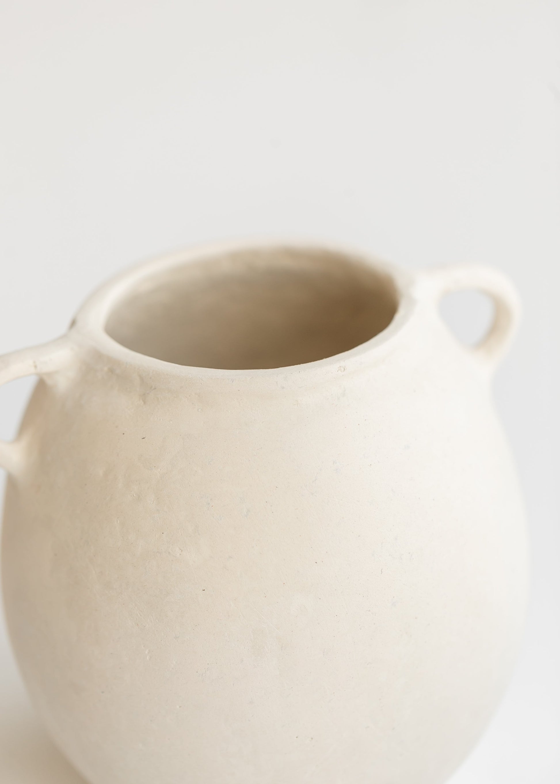 White Paper Mache Vase Small Gifts
