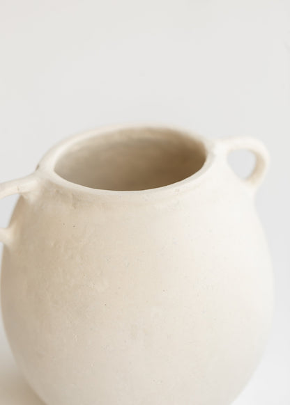 White Paper Mache Vase Small Gifts