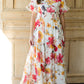 White Ruffle Floral Maxi Dress FF Dresses