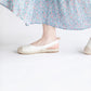 White Slingback Flats Shoes