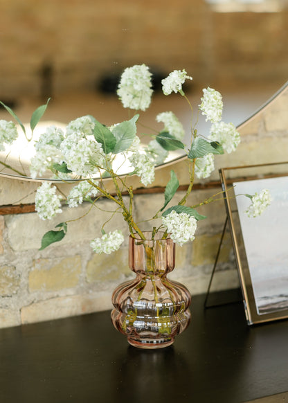 White Snowball Faux Hydrangea Spray FF Home + Lifestyle