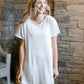 White Tee Shirt Maxi Dress - FINAL SALE FF Dresses