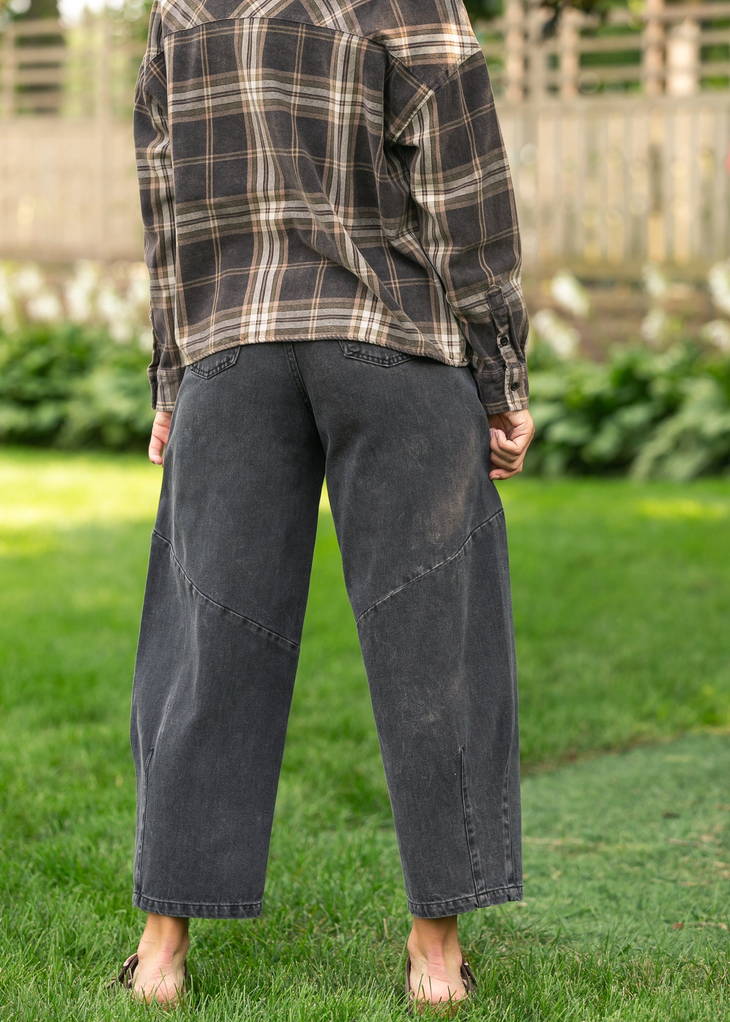 Wide Leg Denim Capri Pants FF Skirts