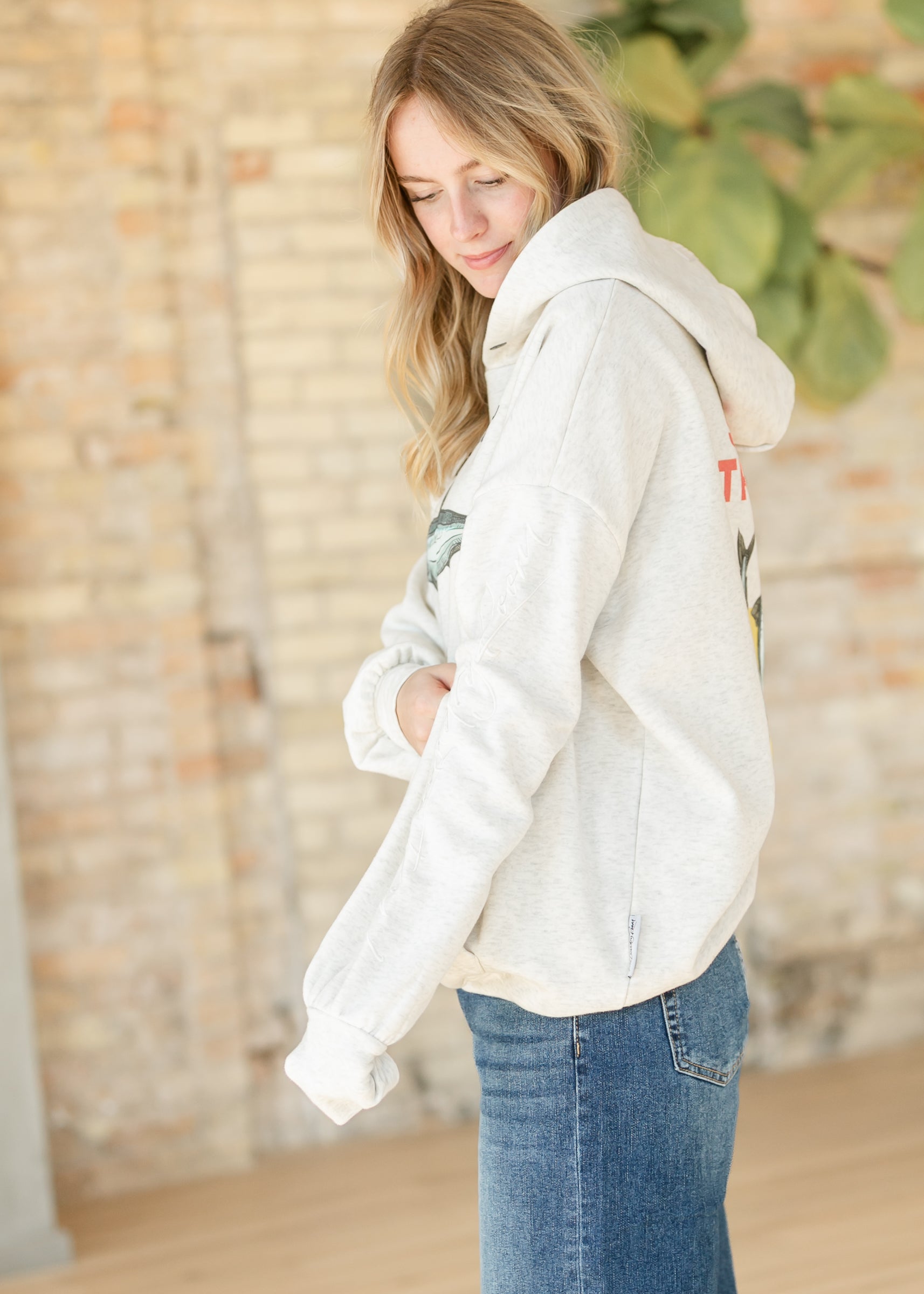 Wild Caught Sardines Oversized Hoodie FF Tops