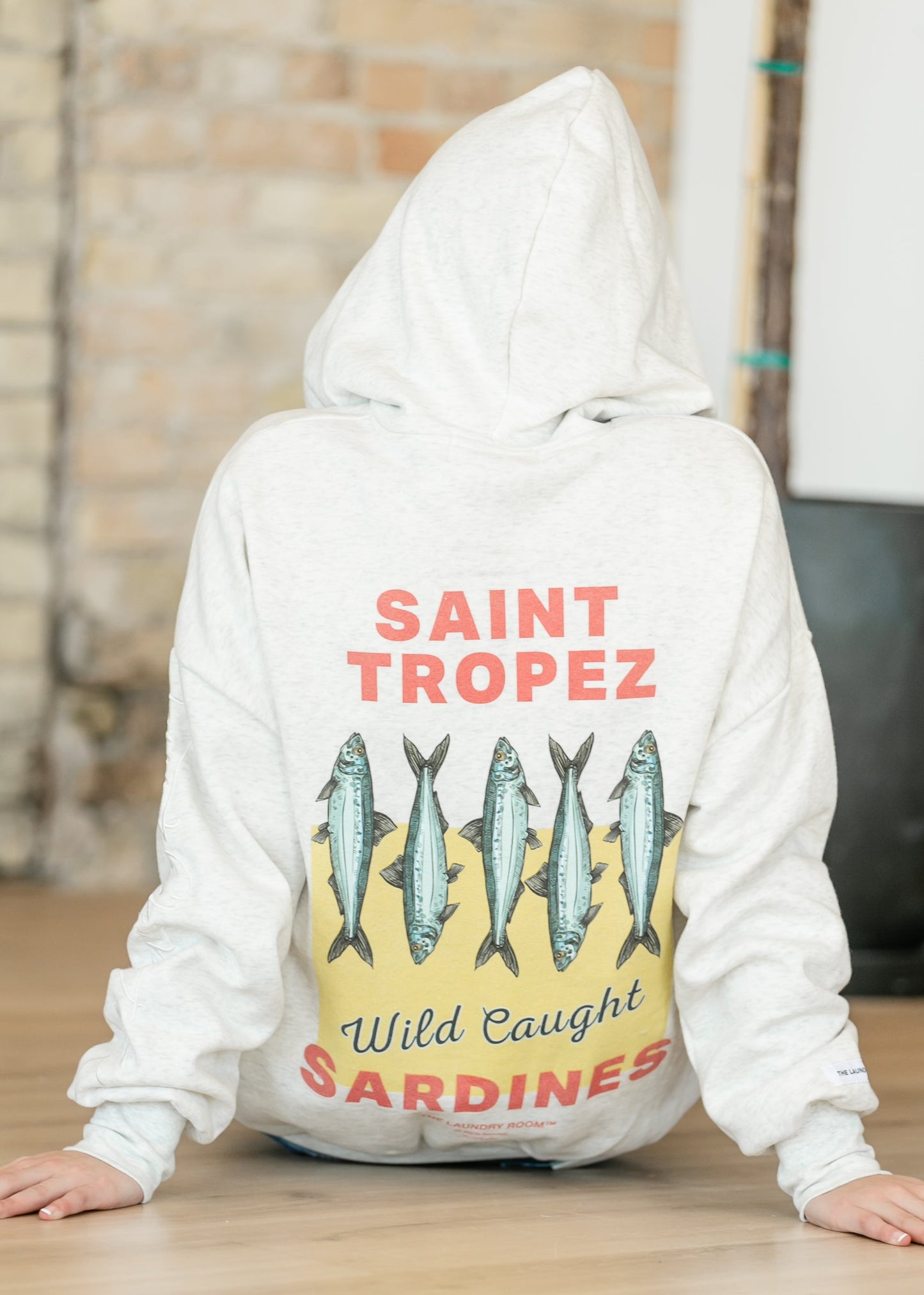 Wild Caught Sardines Oversized Hoodie FF Tops
