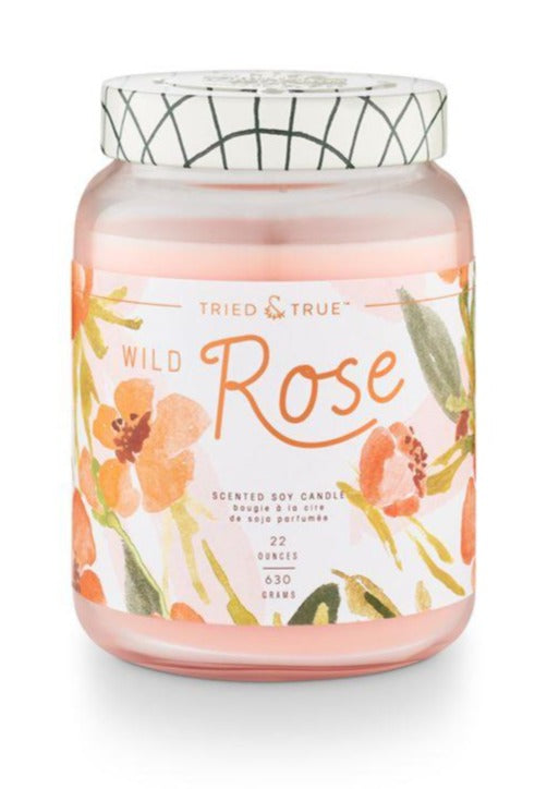 Wild Rose XL Jar Candle - FINAL SALE FF Home + Lifestyle