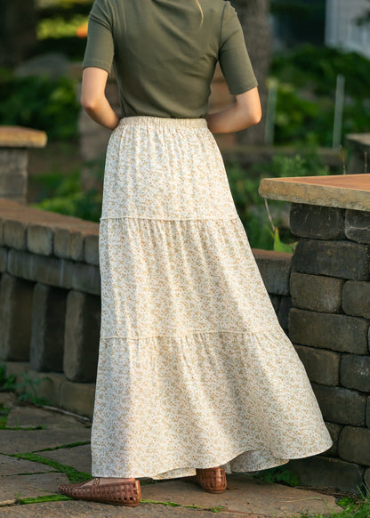 Wilder Lace Tier Floral Maxi Skirt IC Skirts