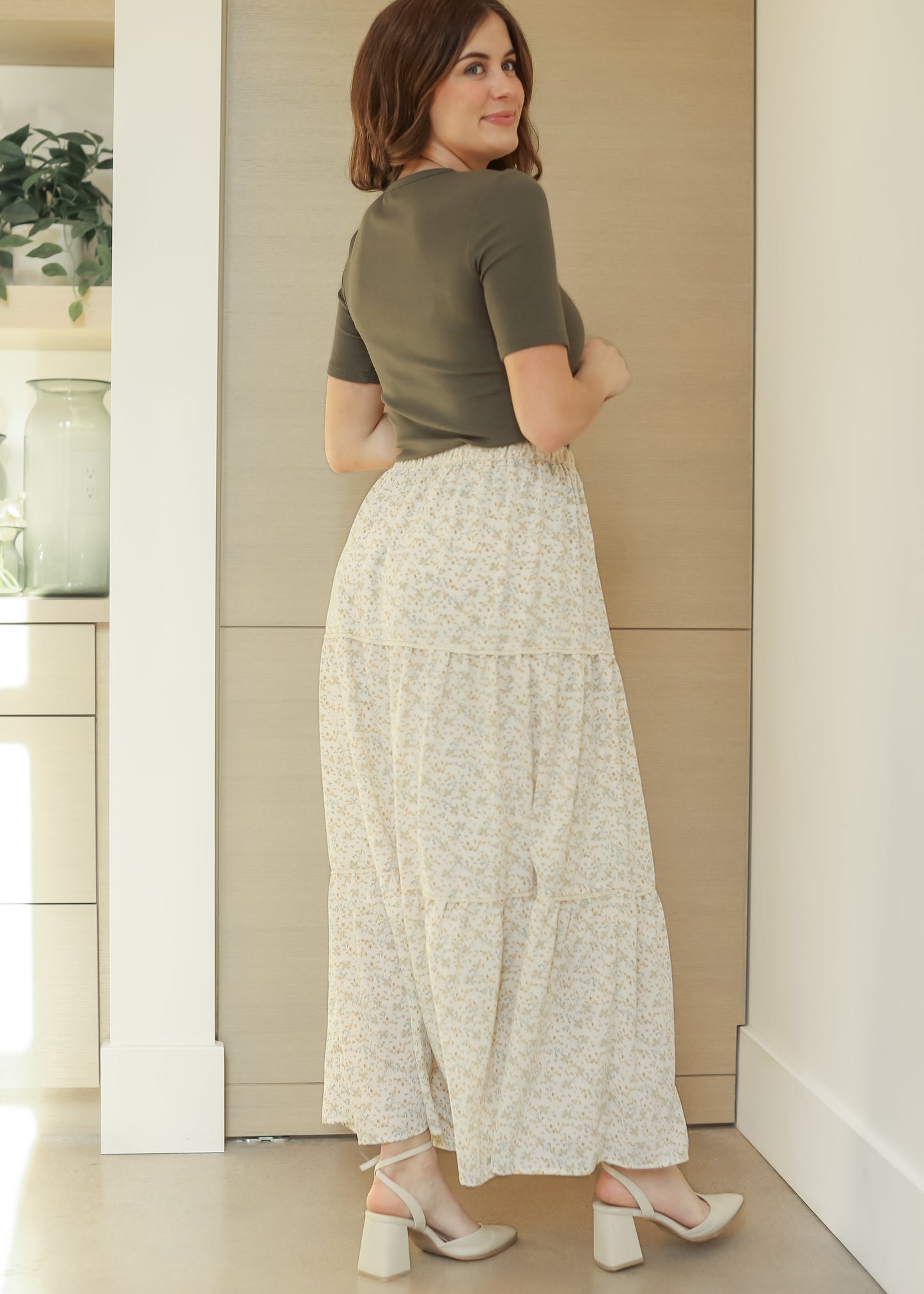 Wilder Lace Tier Floral Maxi Skirt IC Skirts
