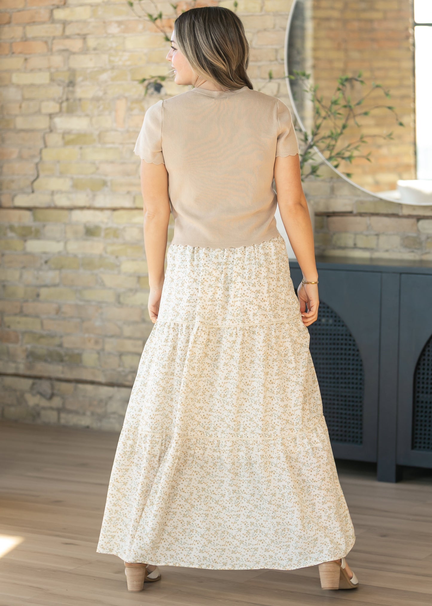 Wilder Lace Tier Floral Maxi Skirt IC Skirts