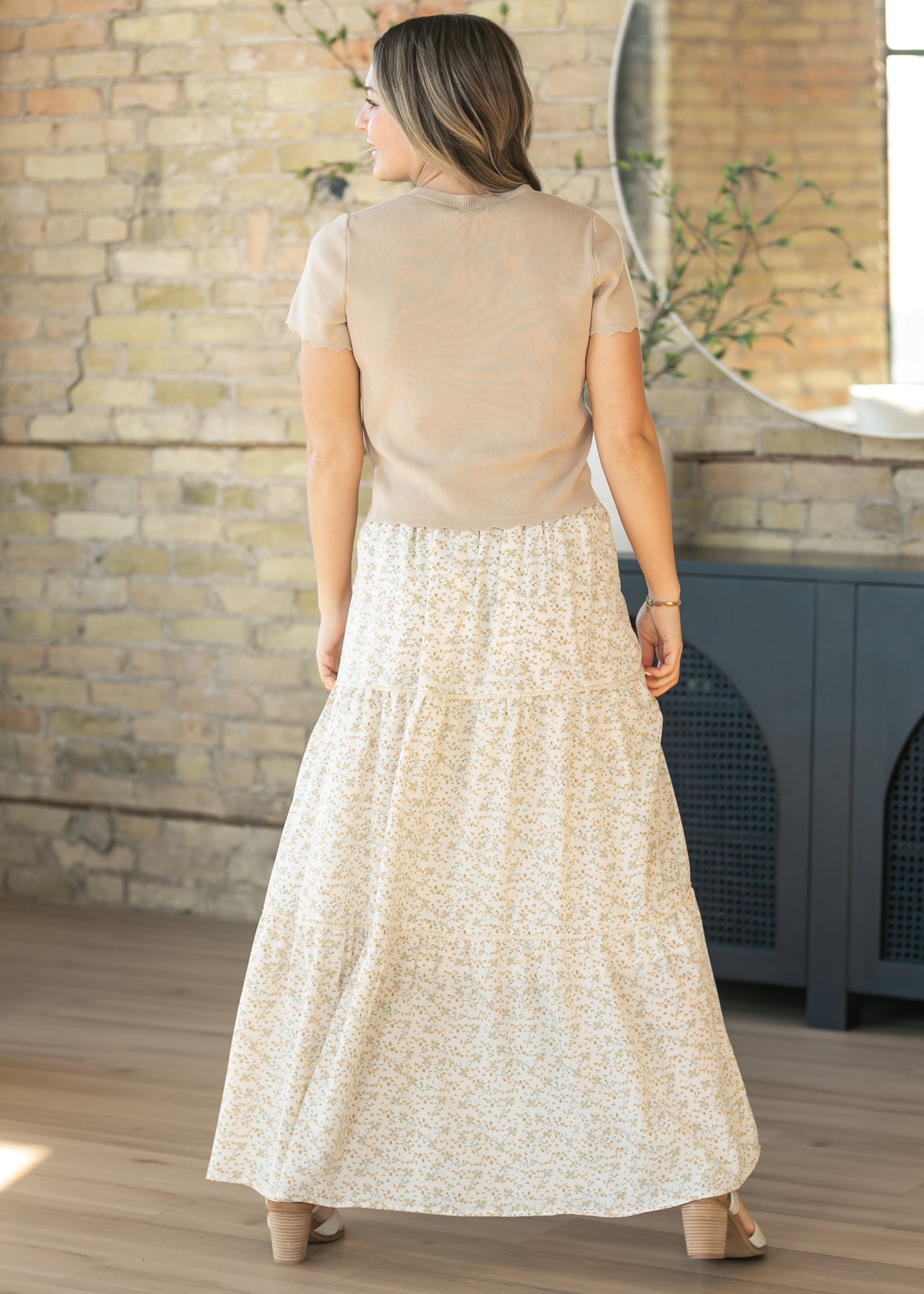 Wilder Lace Tier Floral Maxi Skirt IC Skirts