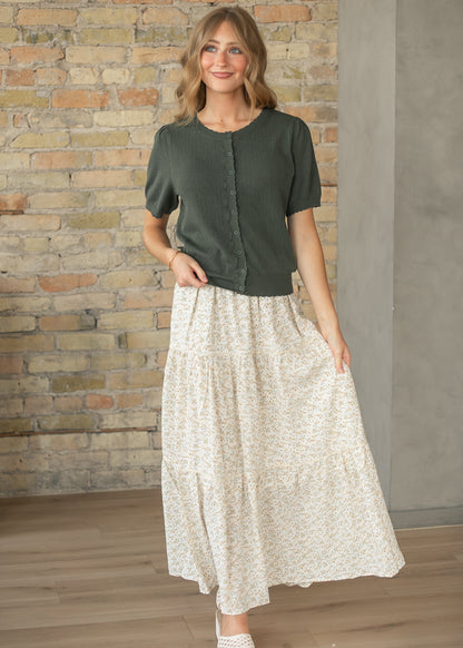 Wilder Lace Tier Floral Maxi Skirt IC Skirts
