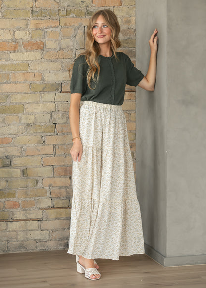 Wilder Lace Tier Floral Maxi Skirt IC Skirts
