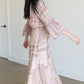 Willa Dusty Rose Flutter Bell Sleeve Maxi Dress - FINAL SALE IC Dresses