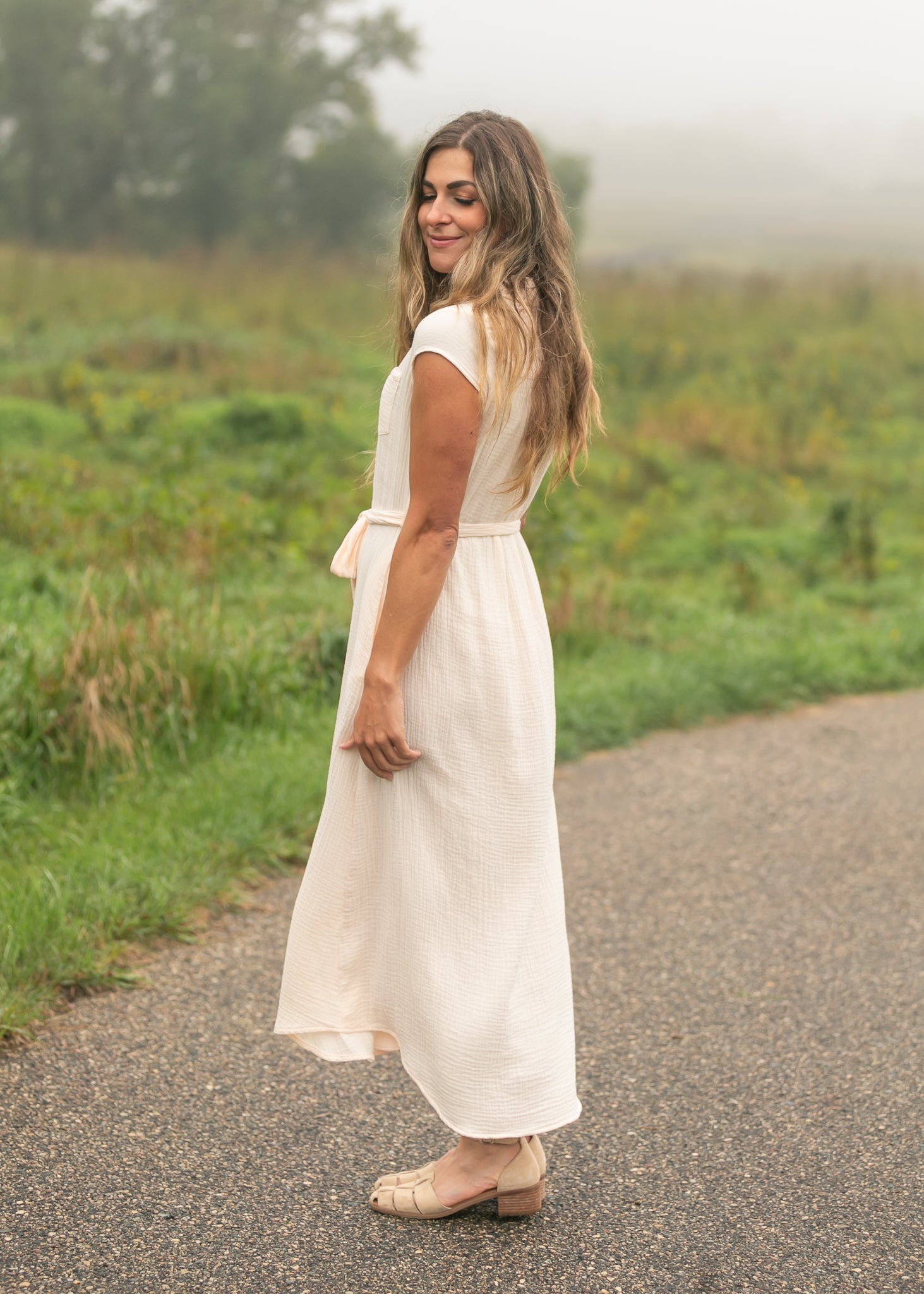 Willow Cotton Gauze Midi Dress IC Dresses