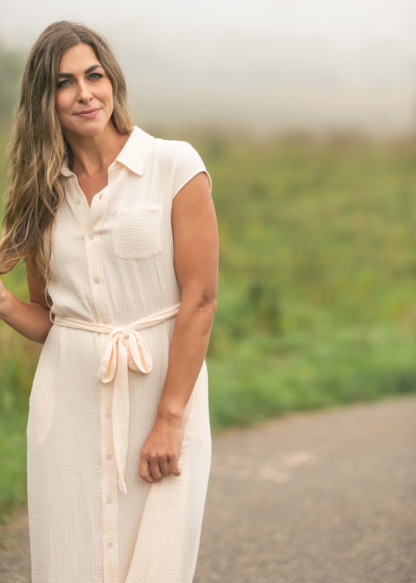 Willow Cotton Gauze Midi Dress IC Dresses