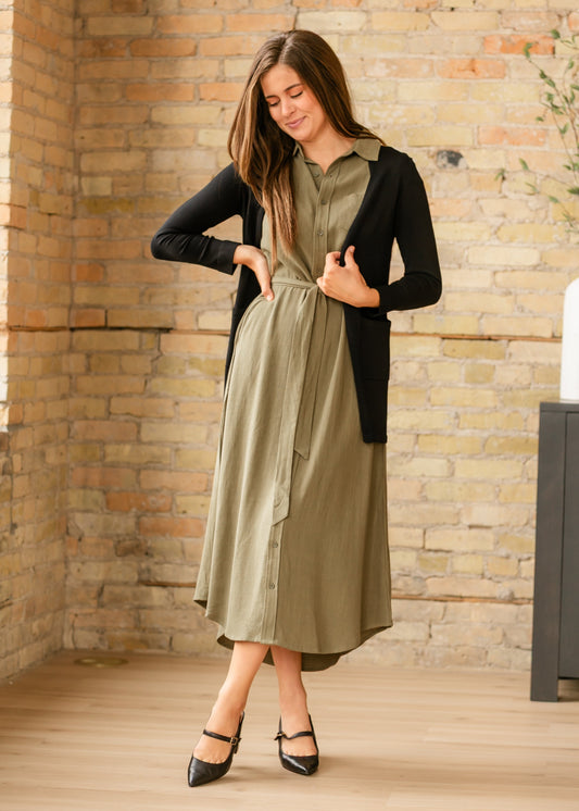 Willow Linen Midi Dress IC Dresses