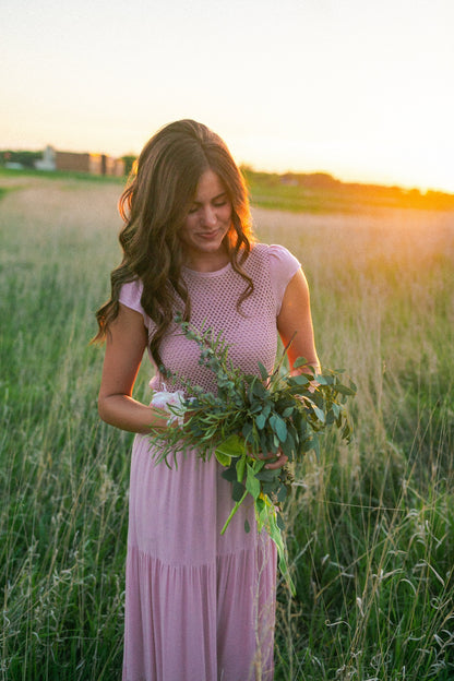 Willow Mae Crochet Tiered Maxi Dress IC Dresses