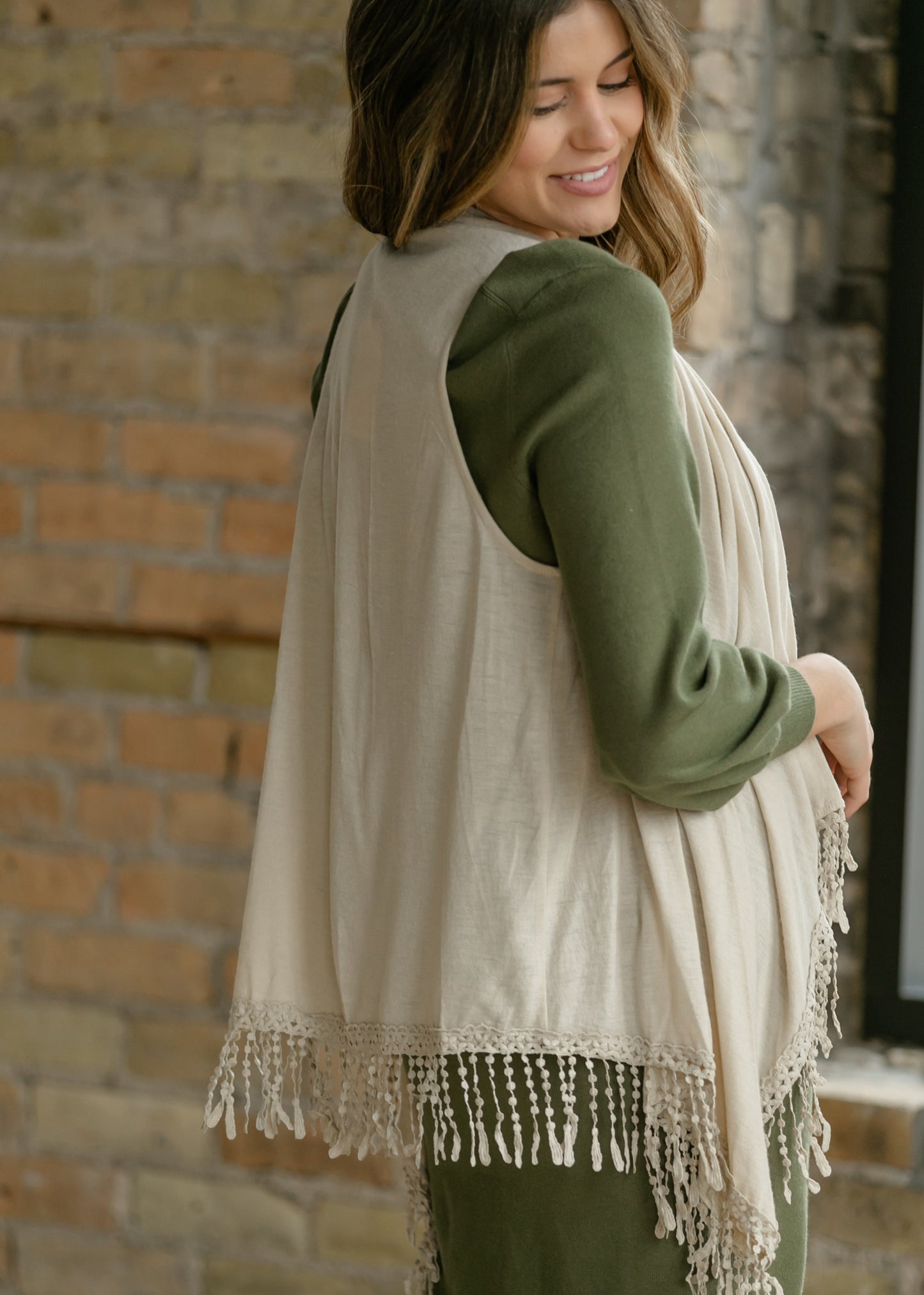 Winslet Tasseled Sleeveless Cardigan - FINAL SALE IC Layering Essentials