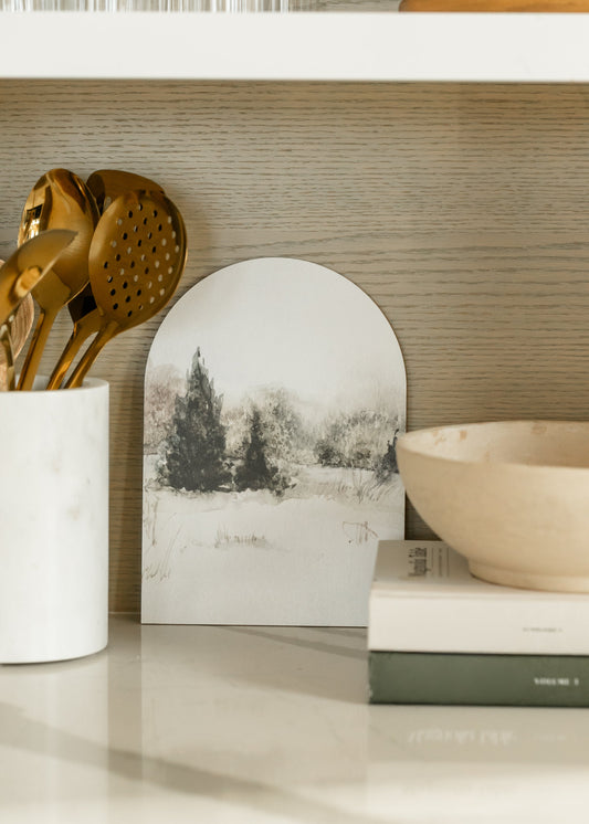 Winter Landscape Arch Wall Art FF Home + Lifestyle