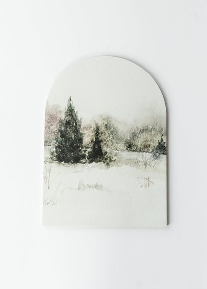 Winter Landscape Arch Wall Art FF Home + Lifestyle