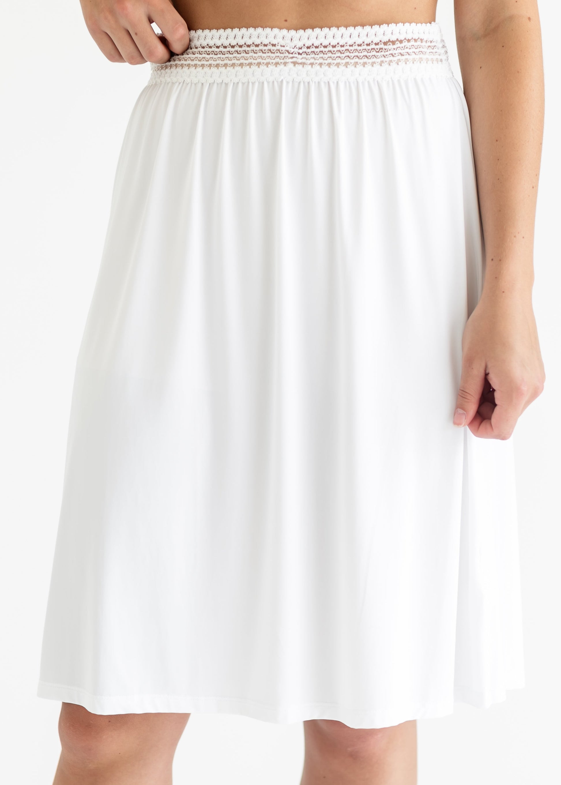 White Short Slips For Skirts Women's Half Slips Underskirt For Under Dresses Slip Solid Lace White Short Slips For Skirts Women's Half Slips Underskirt For Under Dresses Slip Solid Lace