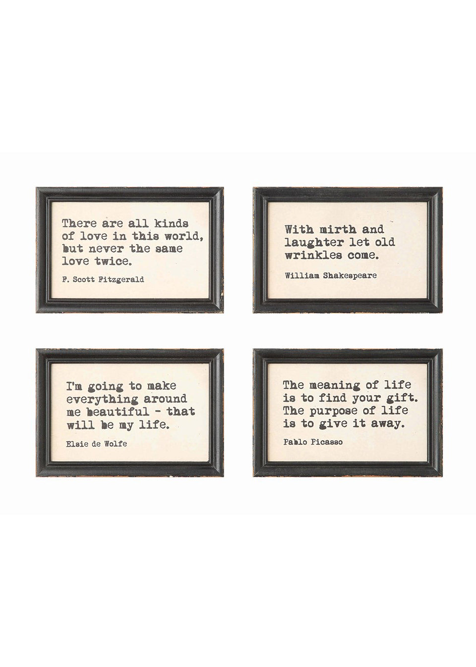 Wood Framed Wall Quotes - FINAL SALE FF Home + Lifestyle