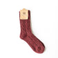 Wool Blend Crew Length Socks Accessories Speckled / Red