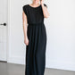 Woven Black Maxi Dress Dresses