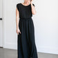 Woven Black Maxi Dress Dresses