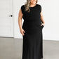 Woven Black Maxi Dress Dresses