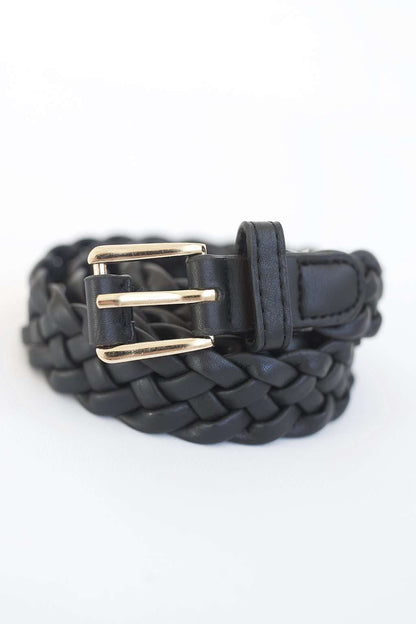 Woven Braided Belt - FINAL SALE Accessories Black