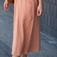 Woven Dotted Patch Pocket Midi Skirt FF Skirts