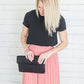 Woven Roll Over Clutch-FINAL SALE Accessories