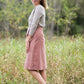 Wrap Corduroy Midi Skirt FF Skirts Blush / S