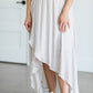Wrap High Low Midi Skirt Skirts