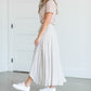 Wrap High Low Midi Skirt Skirts