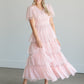 Wrap Swiss Dot Tulle Midi Dress Dresses