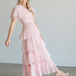 Wrap Swiss Dot Tulle Midi Dress Dresses