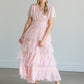 Wrap Swiss Dot Tulle Midi Dress Dresses