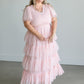Wrap Swiss Dot Tulle Midi Dress Dresses